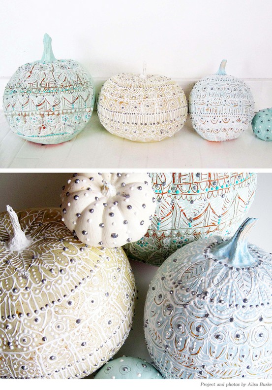  photo I found tonight on pinterest of decorated pumpkins Moroccan style 