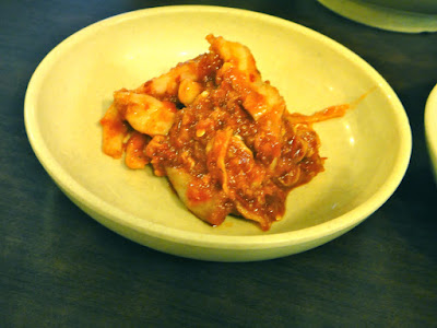 Garlic Kimchi at Myeongdong Kyoja Seoul