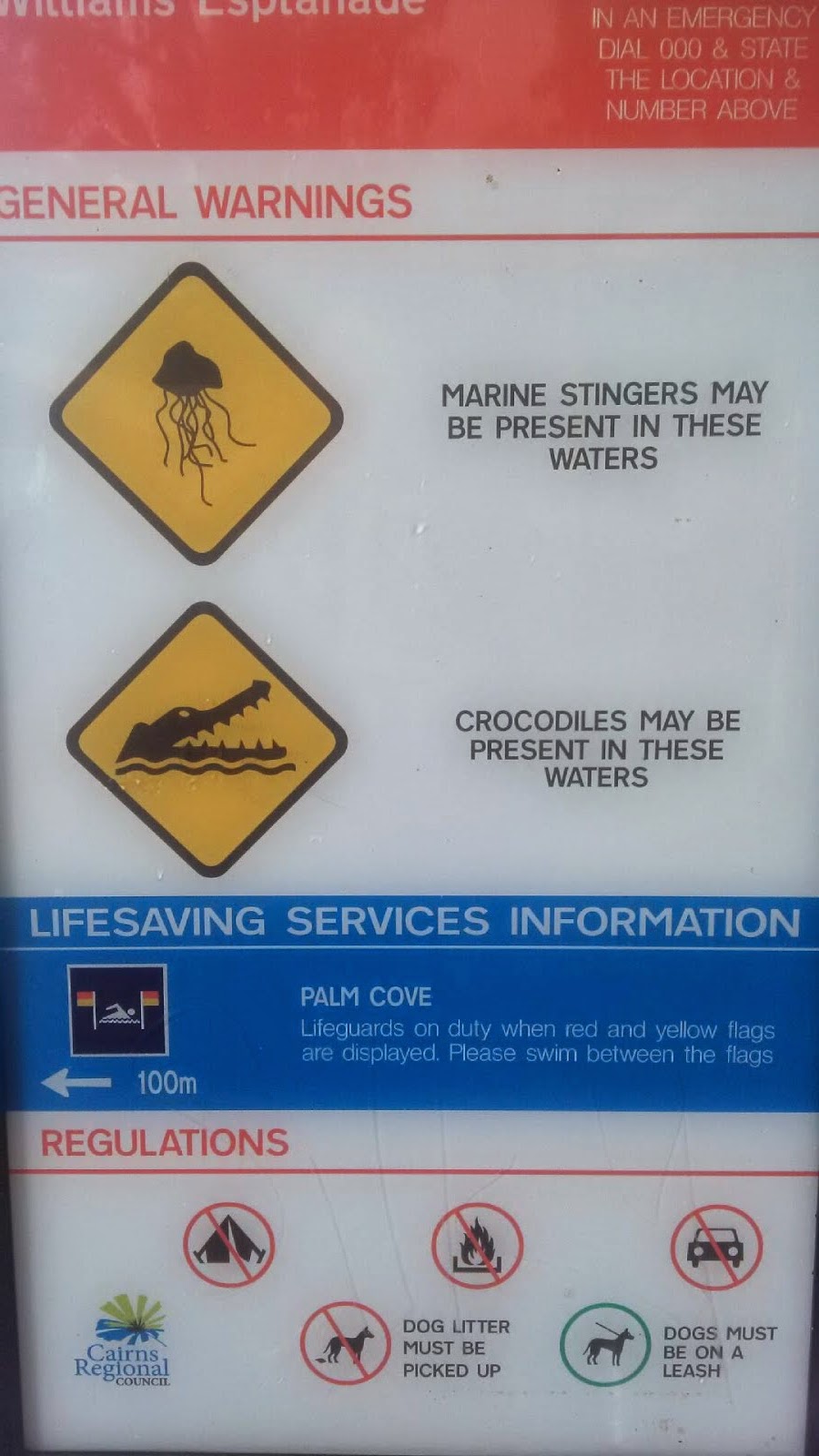 Fork It, Let's Travel! Warning sign!