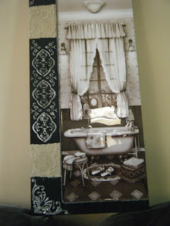 EL TALLER DE CHARO: BAÑO ANTIGUO EN BLANCO Y NEGRO, ARTE FRANCES