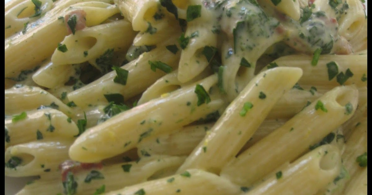 Mani di Cuoca Pasta alla Crema di Limone, Pancetta Croccante e Spinaci
