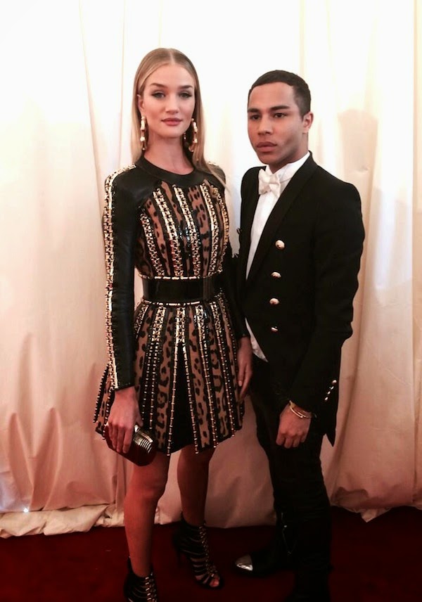 Olivier Rousteing in Balmain - METGALA 2014 #METGALA