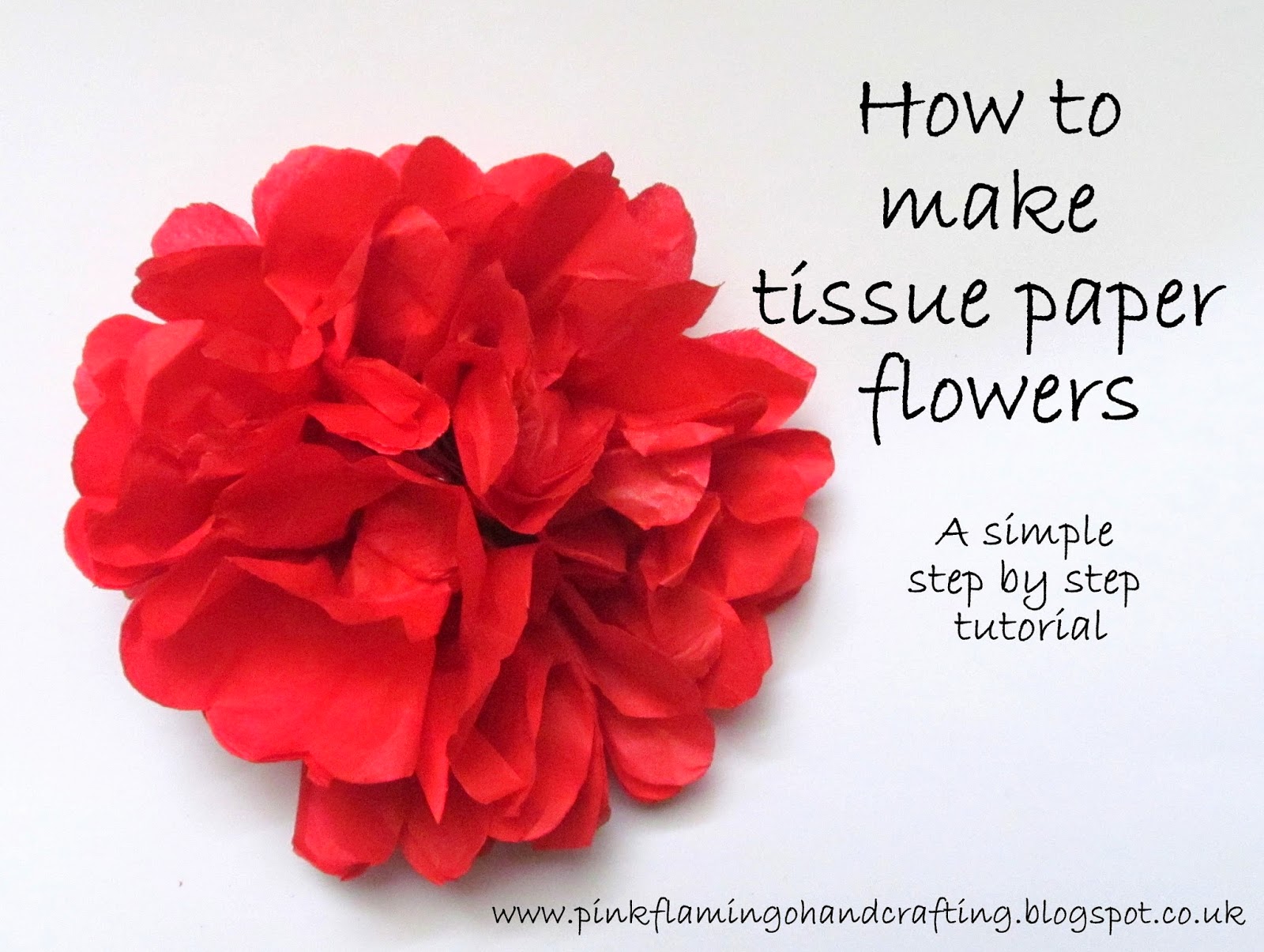Tissue Paper Flower  Paper flower tutorial, Tissue paper flowers, Paper  flowers