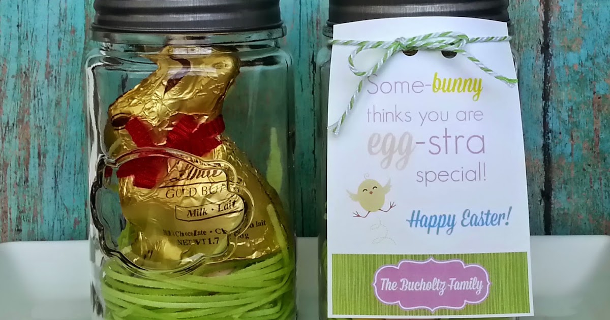 The Busy B's Chocolate Easter Bunny in a Jar Gift