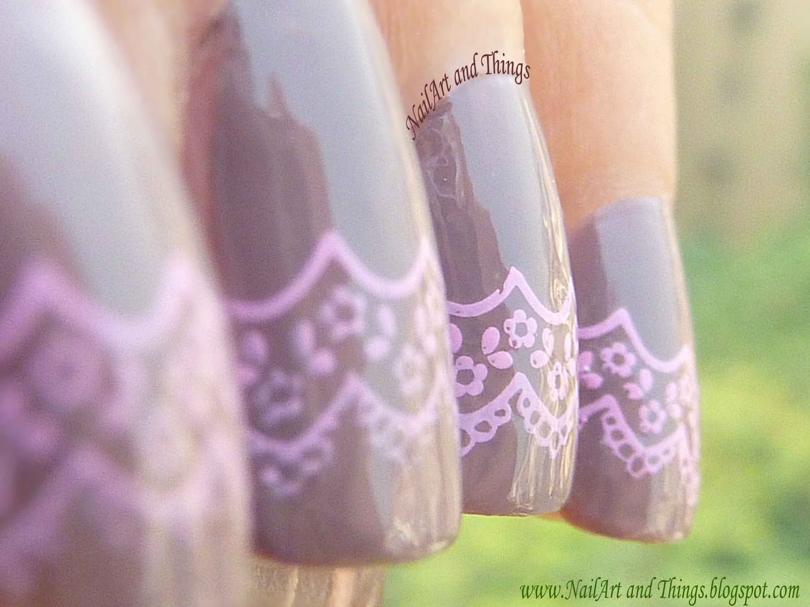 NailArt and Things Smokin Laces! Lacey Nail Art
