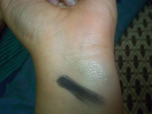 Black and Shimmery Beige