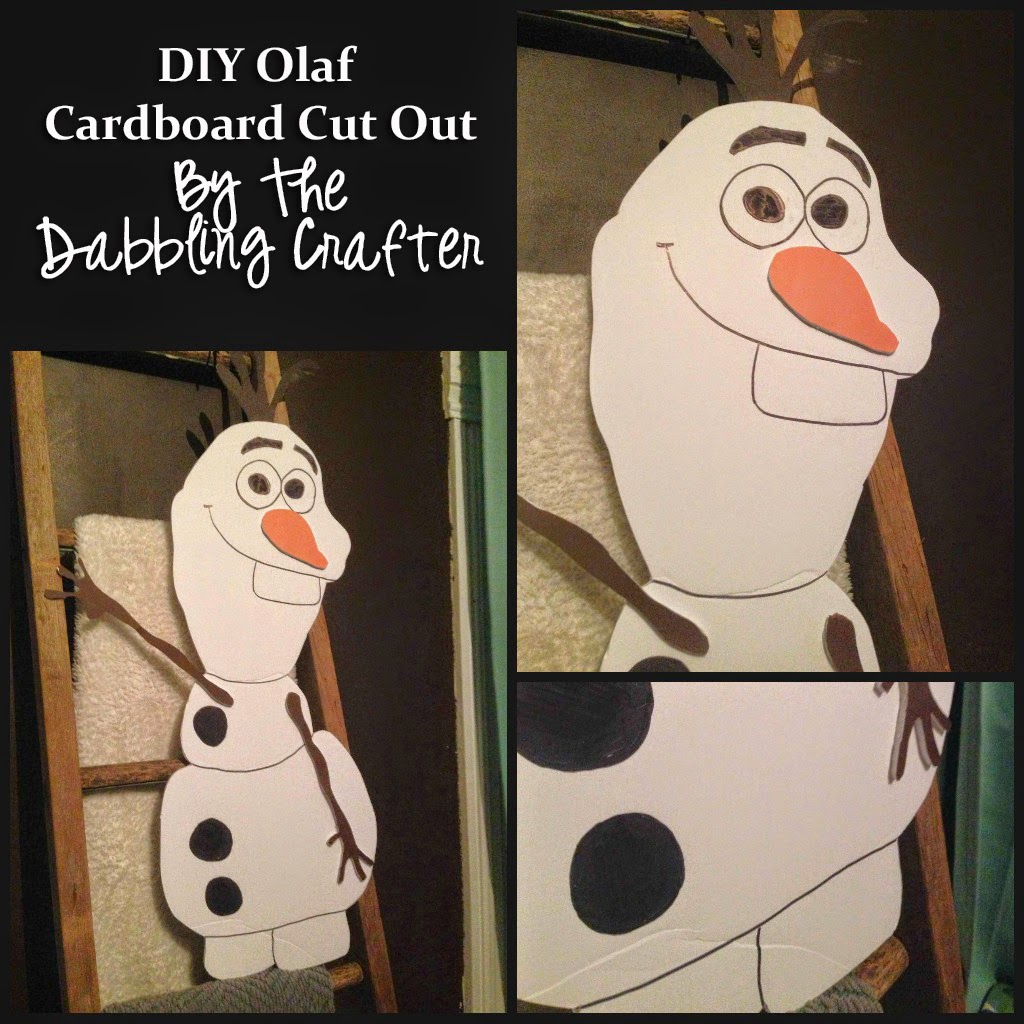 The Dabbling Crafter Show & Tell Olaf Cutout