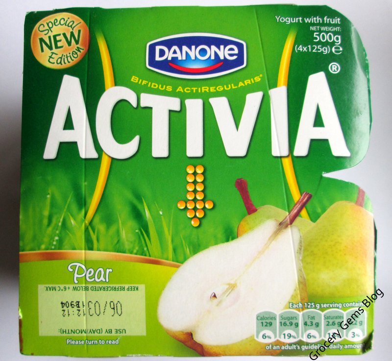 Grocery Gems Activia Pear Yogurt Special Edition