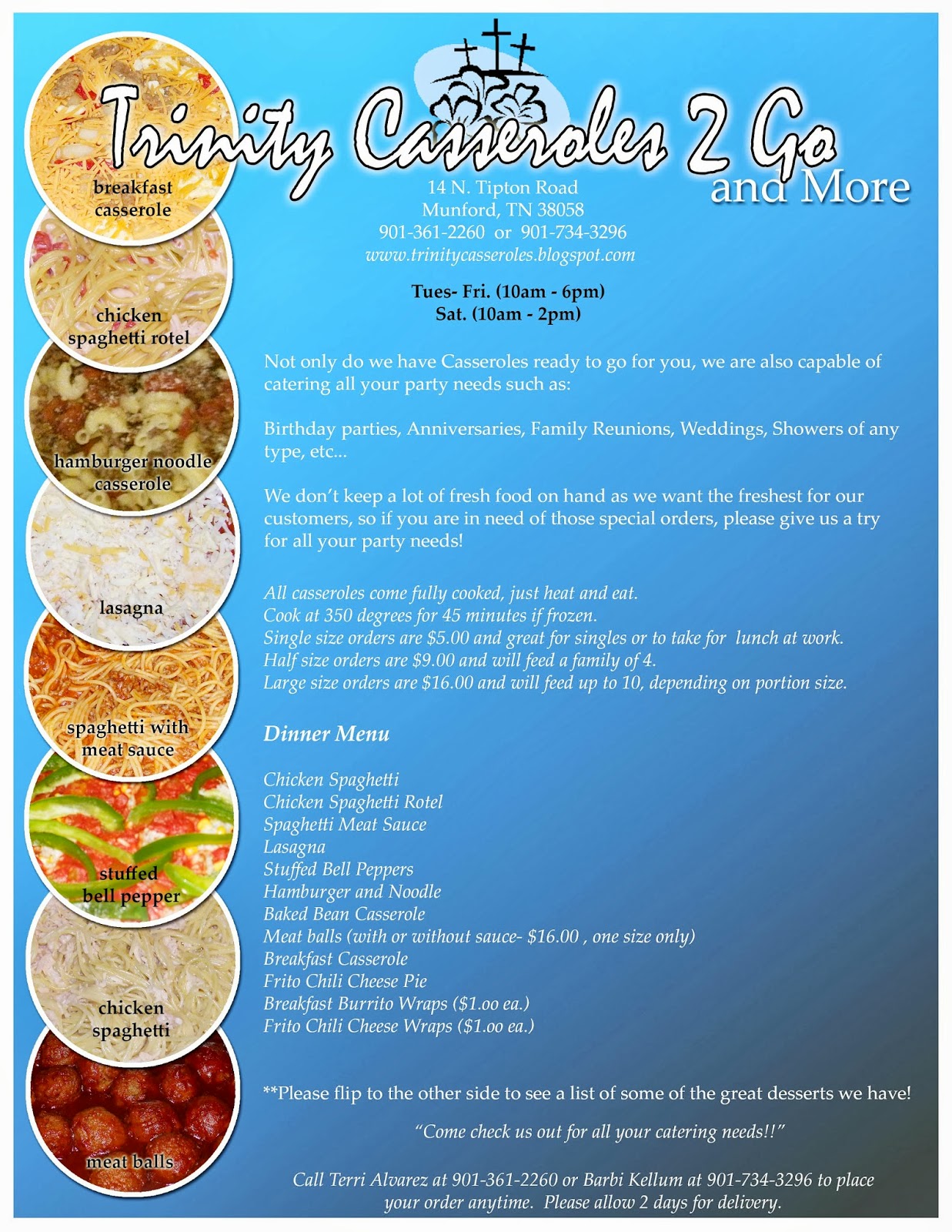 Trinity Casseroles 2 Go And More Casserole Flyer