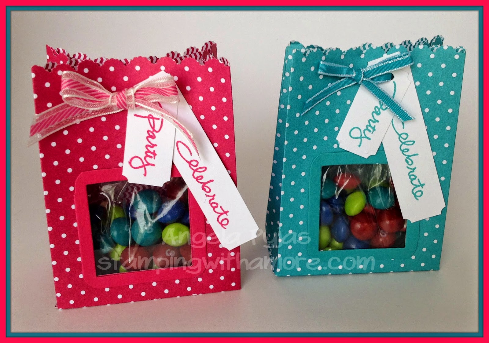 Stampingwithamore BIRTHDAY PARTY TREAT BAG