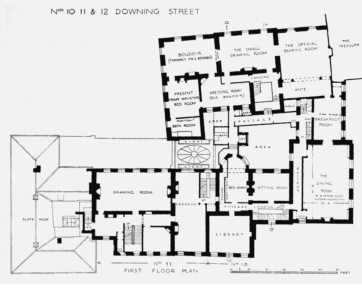Houses of State Downing Street Floor Plans London 10