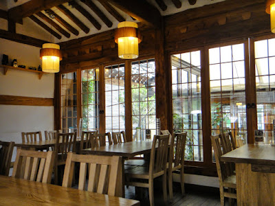 Inside Fusion Restaurant at Insadong South Korea