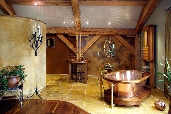 Hogares Frescos: Casa Entramada de Madera con Fusible de Comodidades