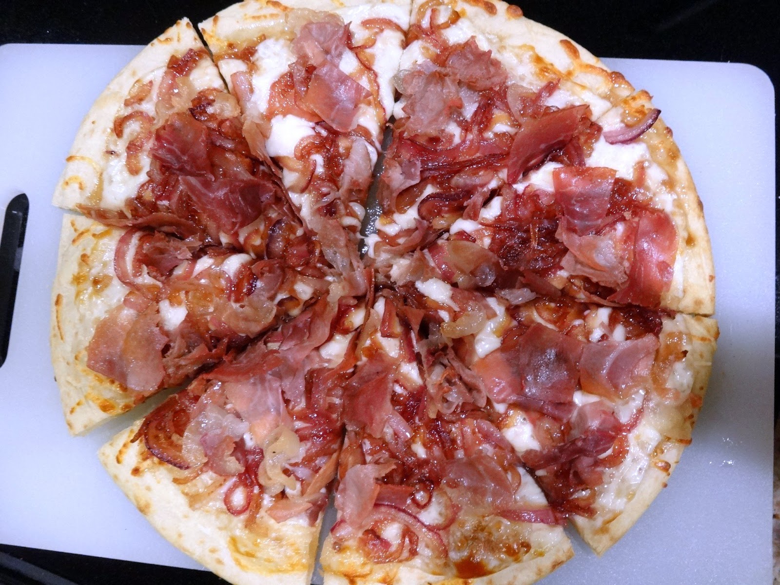 Caramelized Onion & Prosciutto Pizza Schue Love