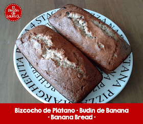 Bizcocho de Plátano, Budín de Banana o Banana Bread