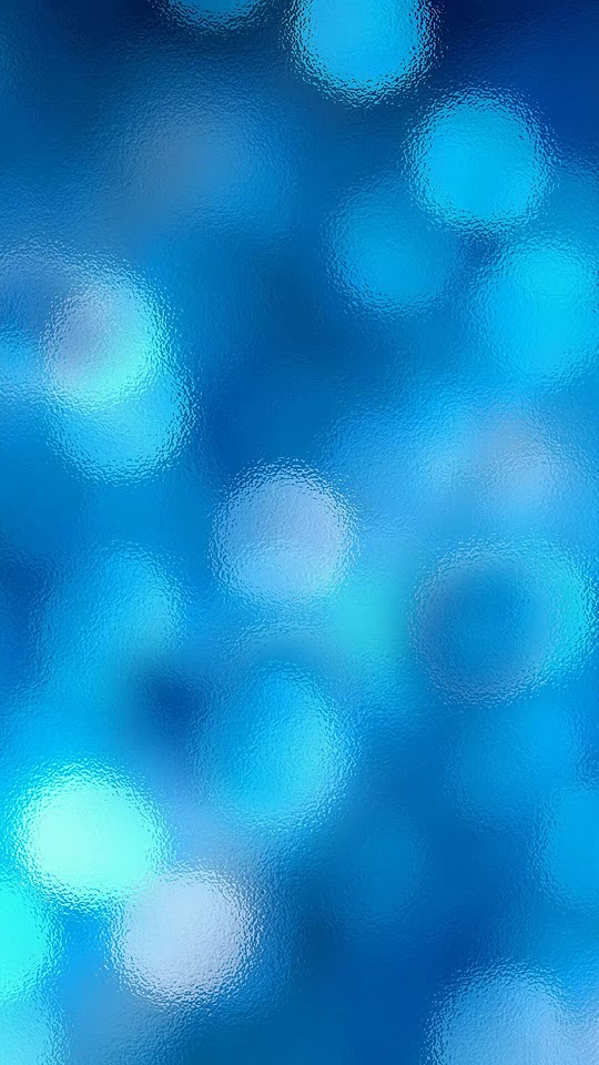 Blue Bokeh Lights Fuzzy  Android Best Wallpaper