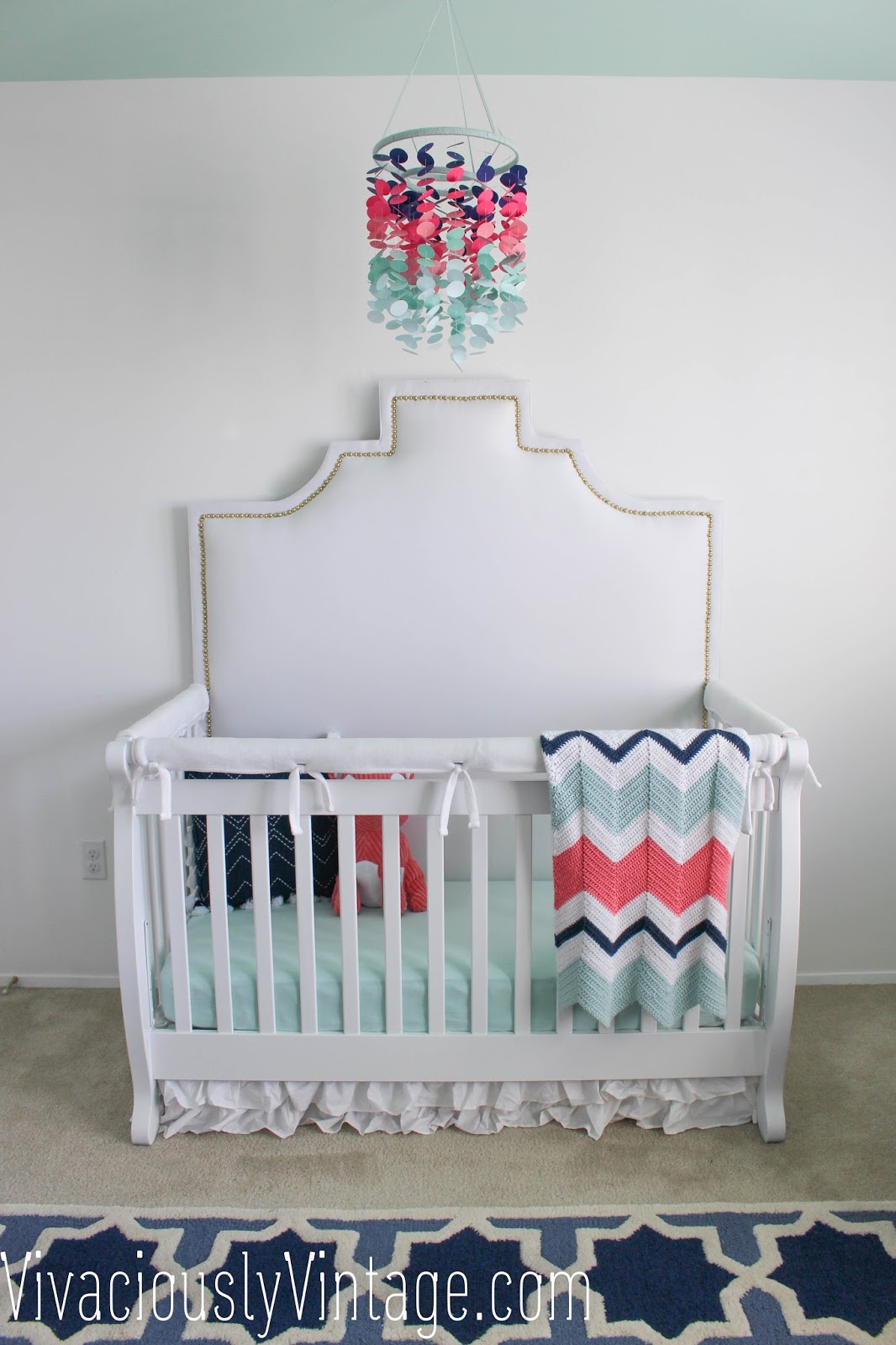 Ansley Designs Diy Upholstered Crib Headboard With Nailhead Trim