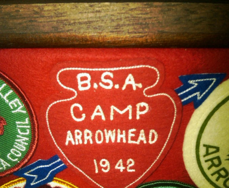 This Old Boy Scout Patch Camp Arrowhead 1942 Cherokee Fifty 1st Patch?