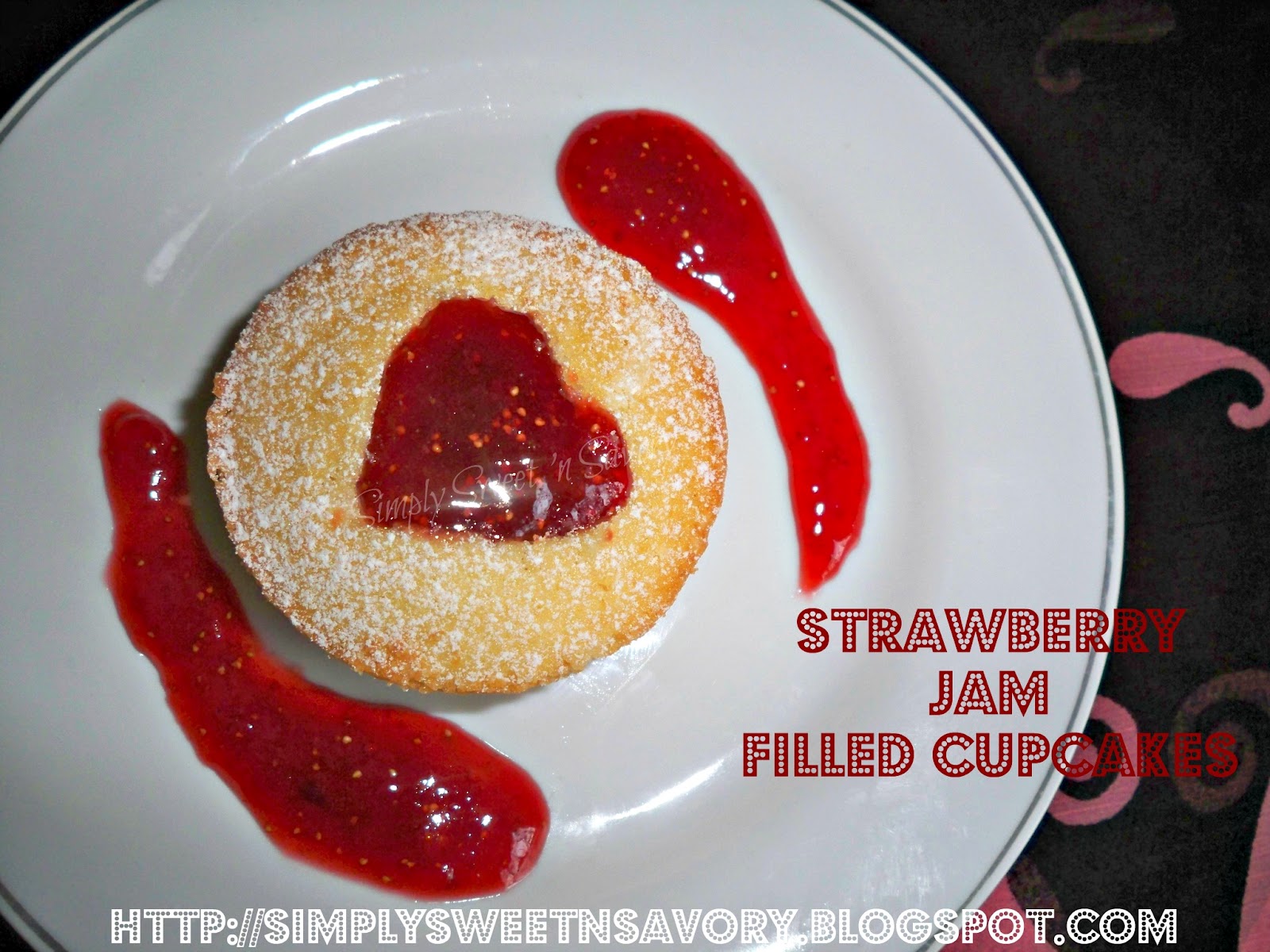 Strawberry Jam Cupcakes