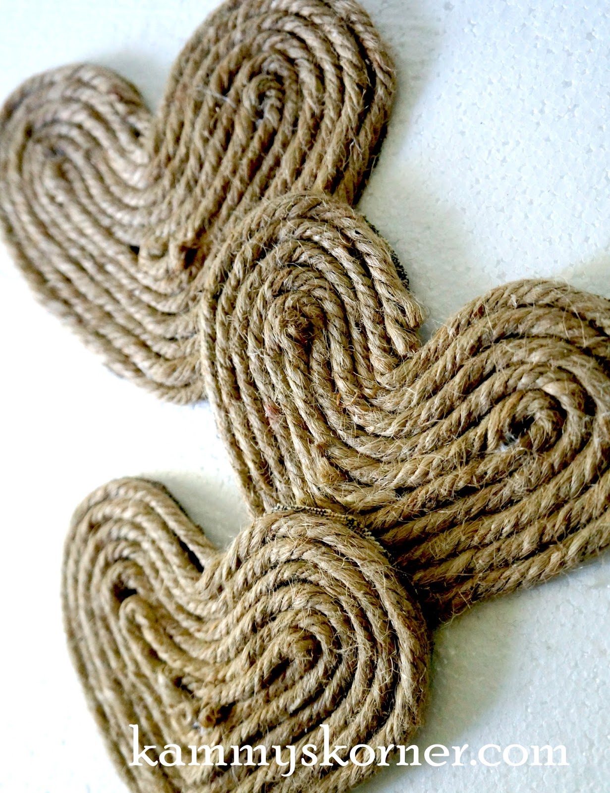 Kammy's Korner How to Make a Jute Rope Heart Embellishment