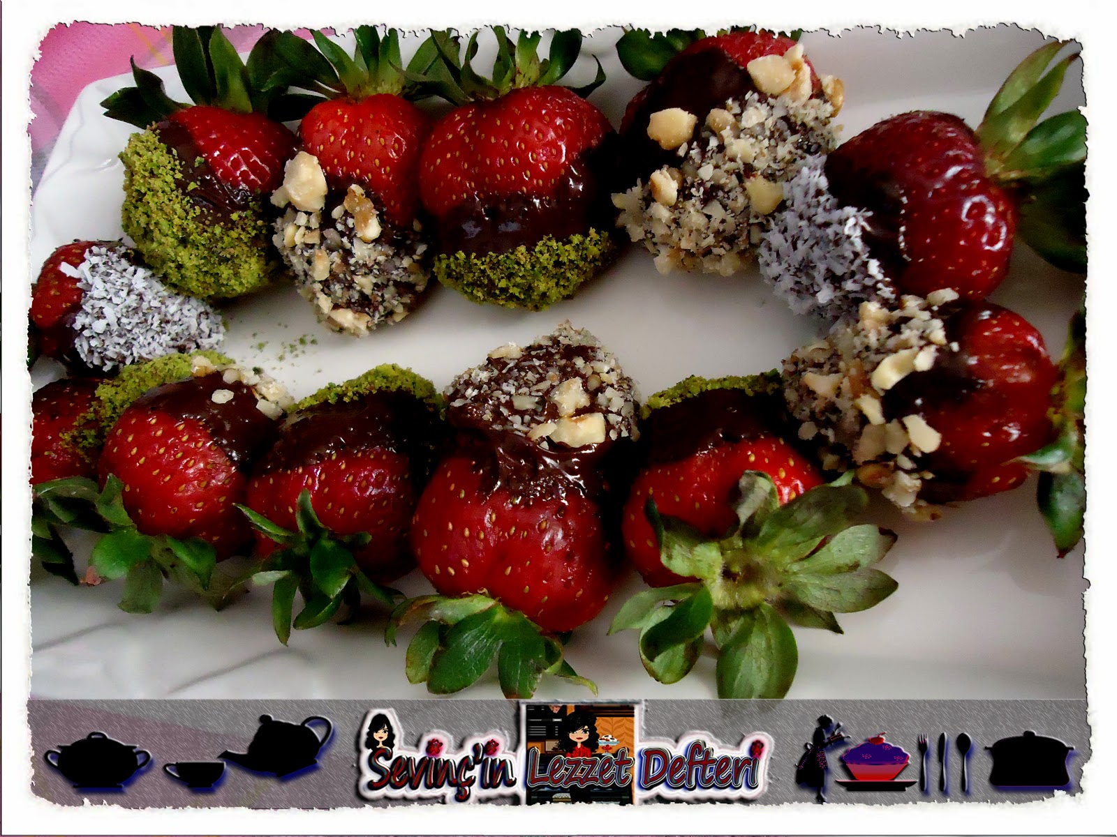 Sevinç�in Lezzet Defteri Çikolata Soslu Çilek