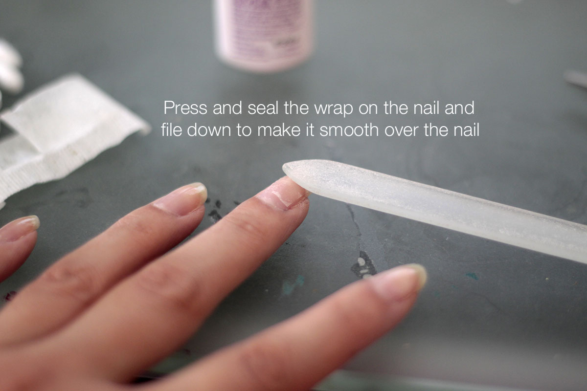 Adorn Me DIY Tea Bag Nail Wrap