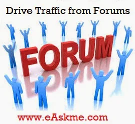 Drive traffic from Forums : eAskme