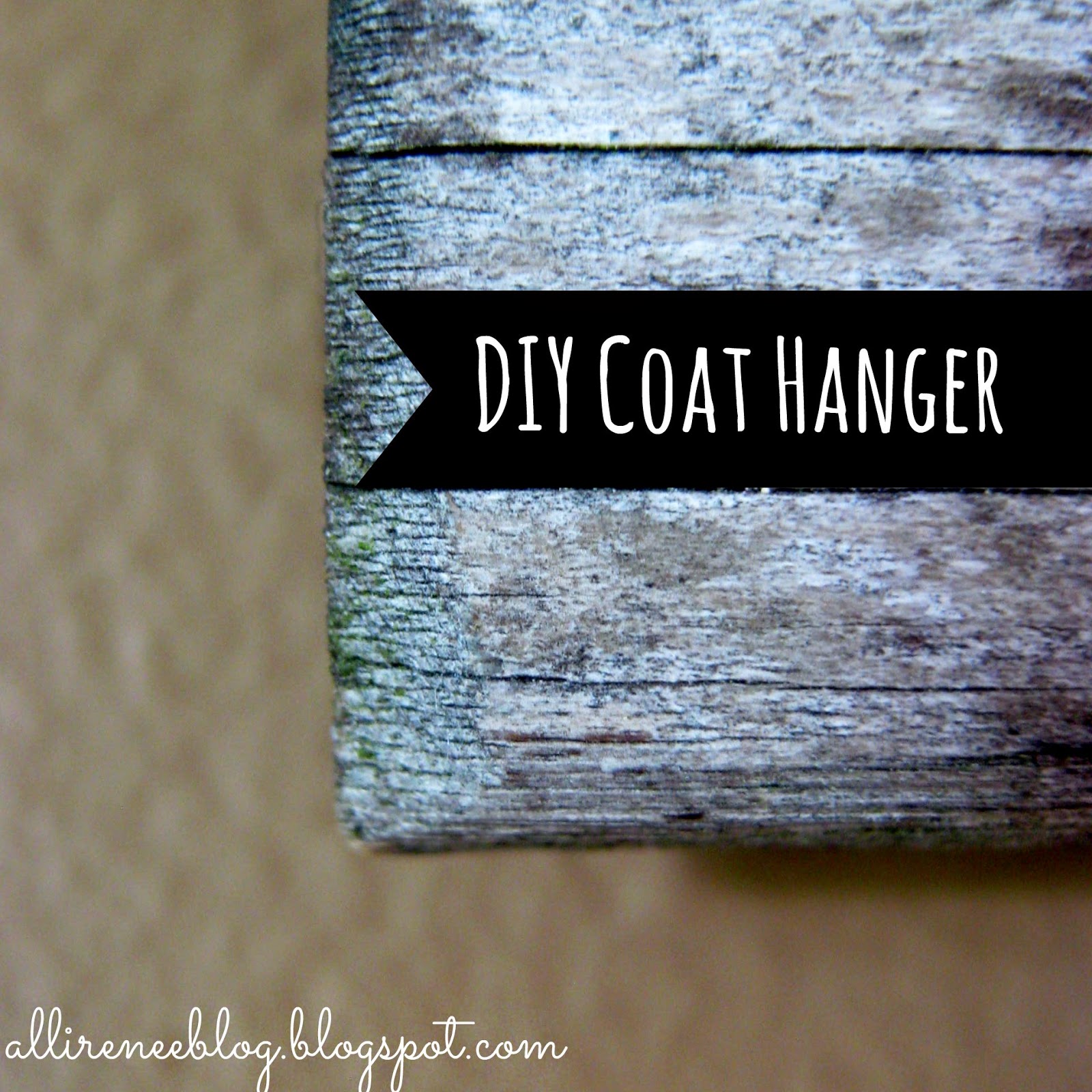 DIY Rustic/ Industrial Coat Rack