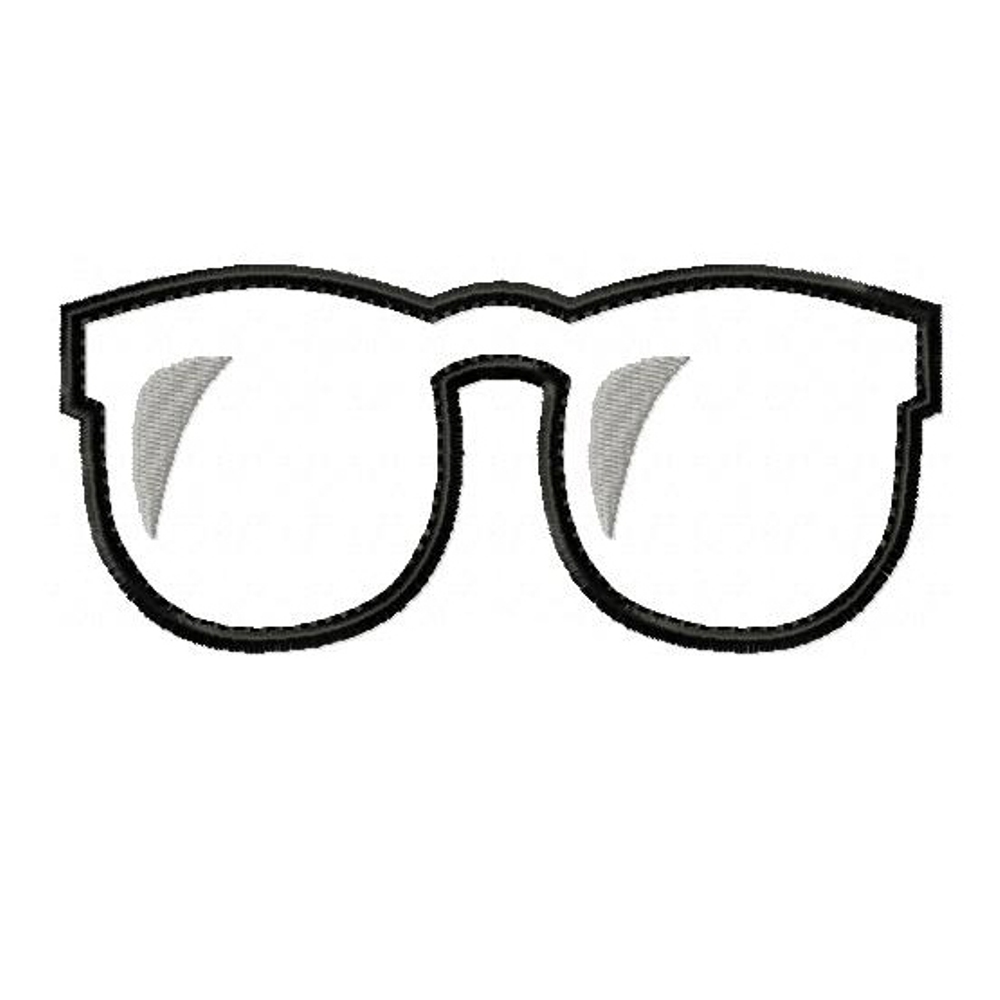 Big Dreams Embroidery DARK GLASSES Machine Embroidery Applique Design