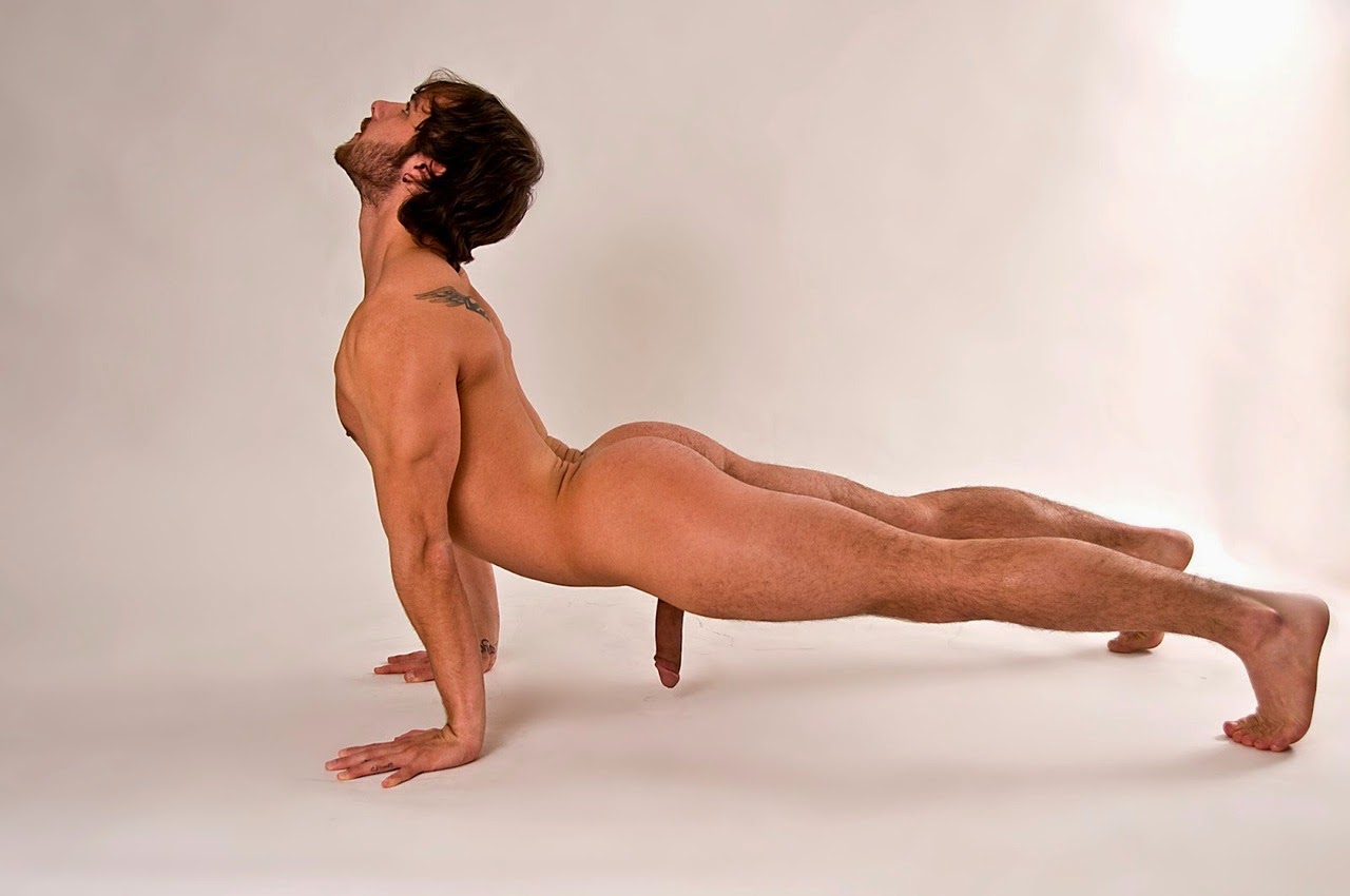 Men Doing Yoga Nude.