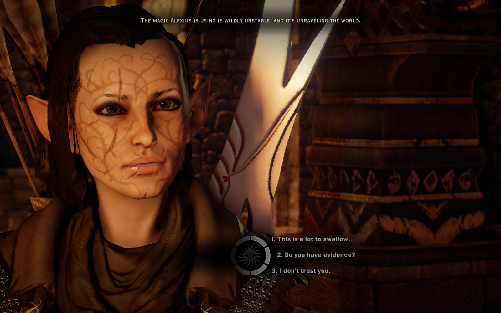 Dragon age_ Merrill and Mahariel  Dragon age, Dragon age games, Female elf