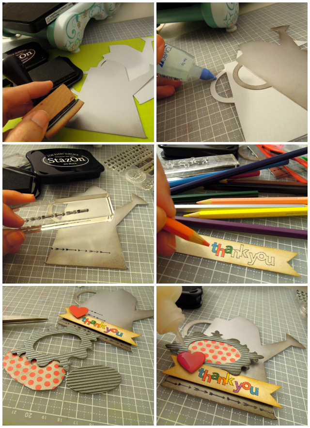 Crafting ideas from Sizzix UK Watering Can Card