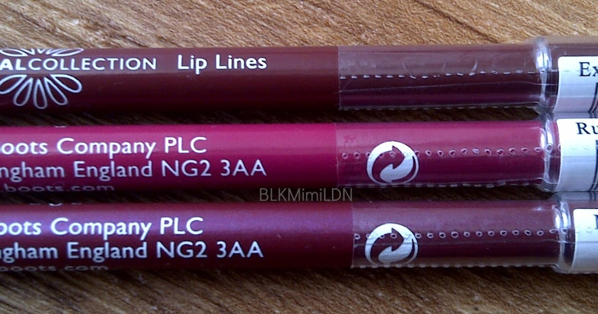 BLKMimiLDN Boot's Natural Collection Lip Liners