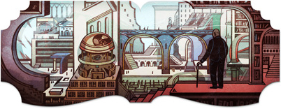 Google Doodle commemorate the 112th Birthday of Jorge Luis Borges, Jorge Luis Borges