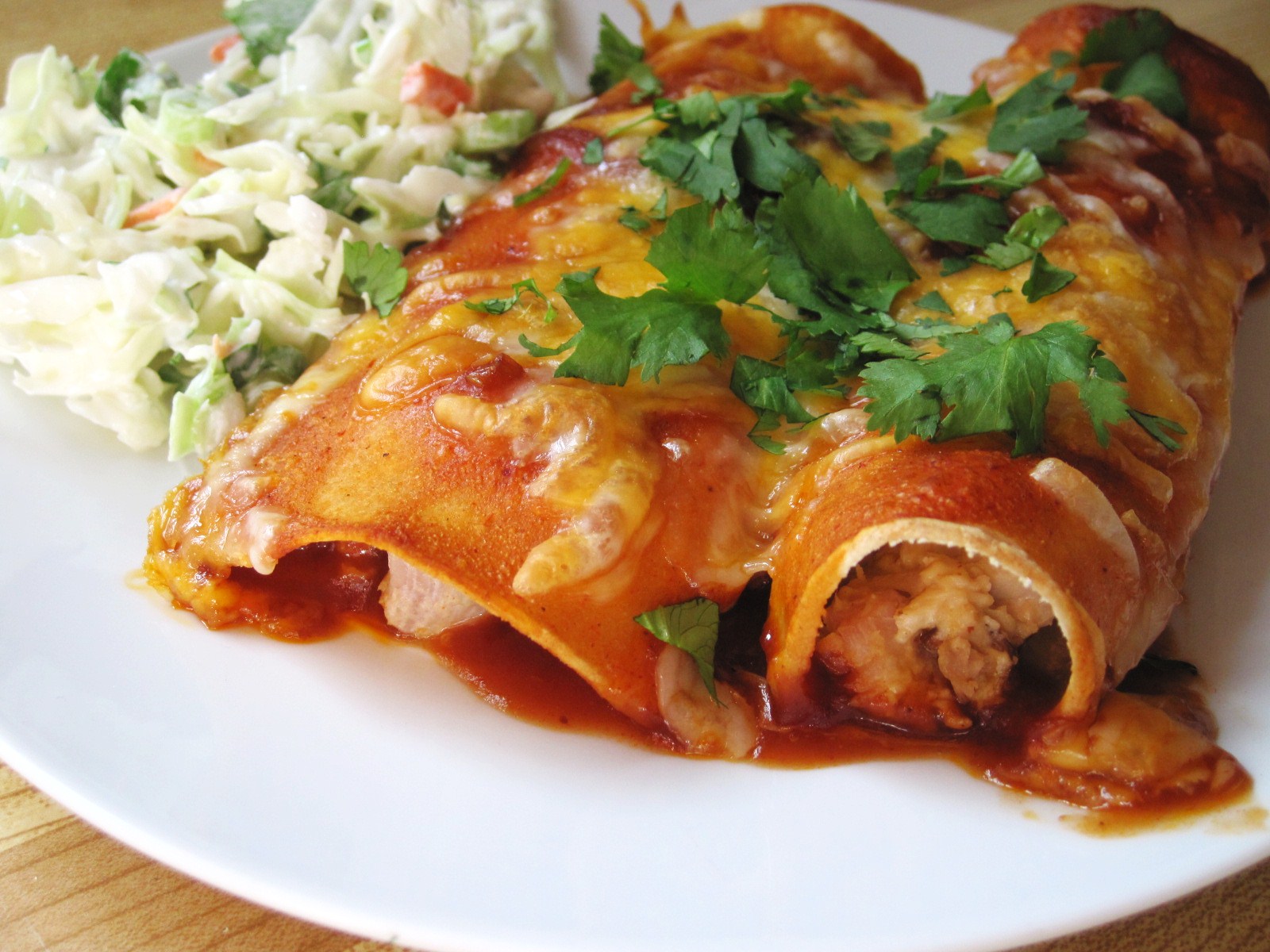 A Nickel's Worth of News BBQ Smoked Turkey Enchiladas