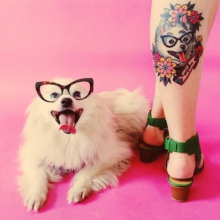 Keiko Lynn's newest cutest dog tattoo.