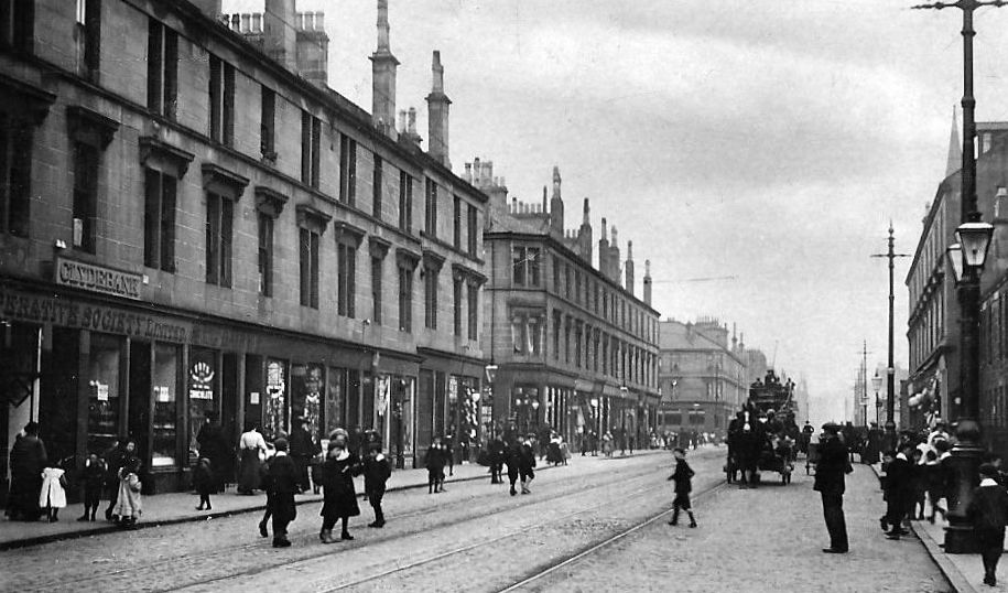 Tour Scotland Photographs Old Photograph Glasgow Road Clydebank Scotland