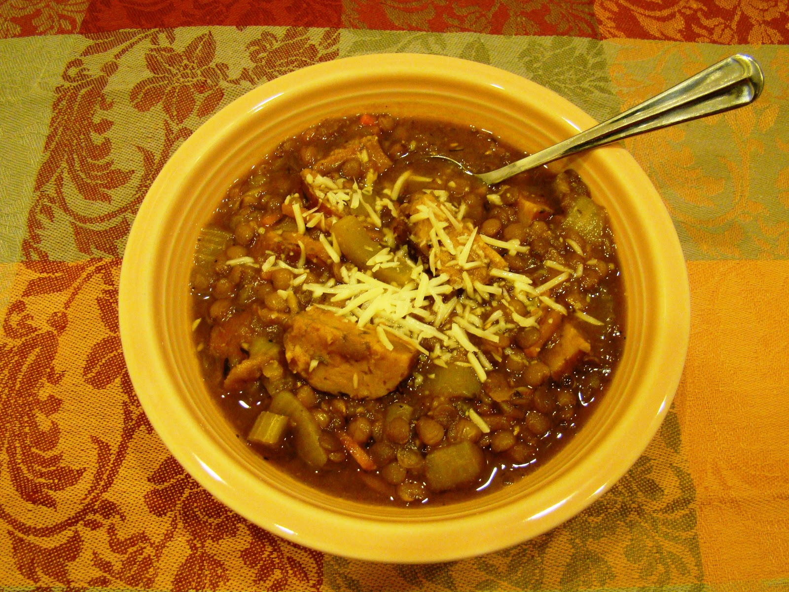 Soup Spice Everything Nice Lentil and Sausage Soup