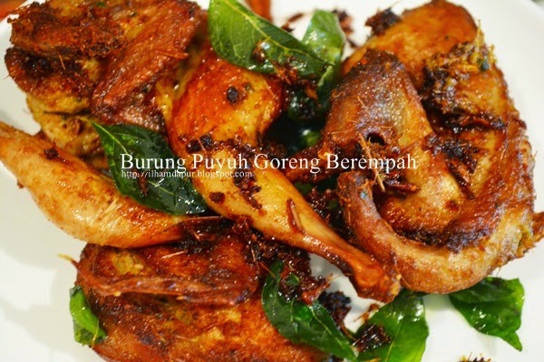 Ilham Dapur Burung Puyuh Goreng Berempah