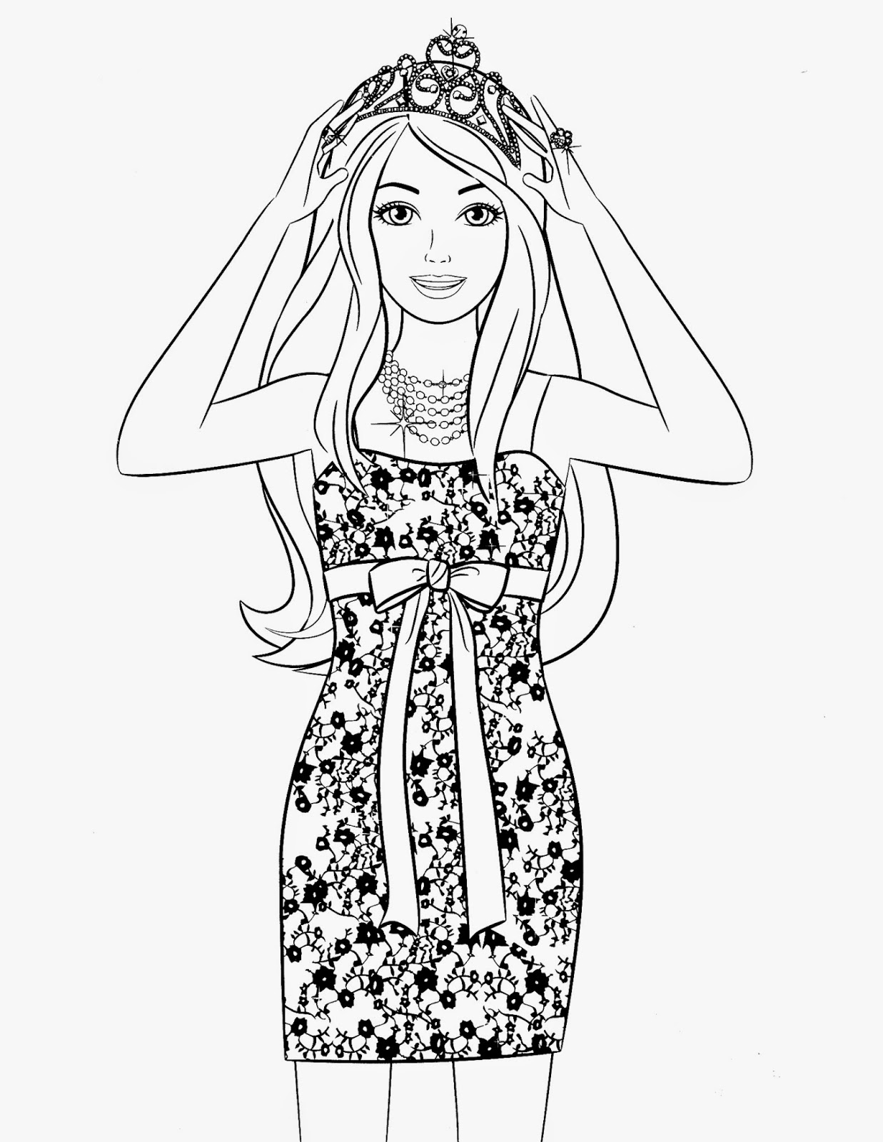 Coloring Pages: Barbie Free Printable Coloring Pages