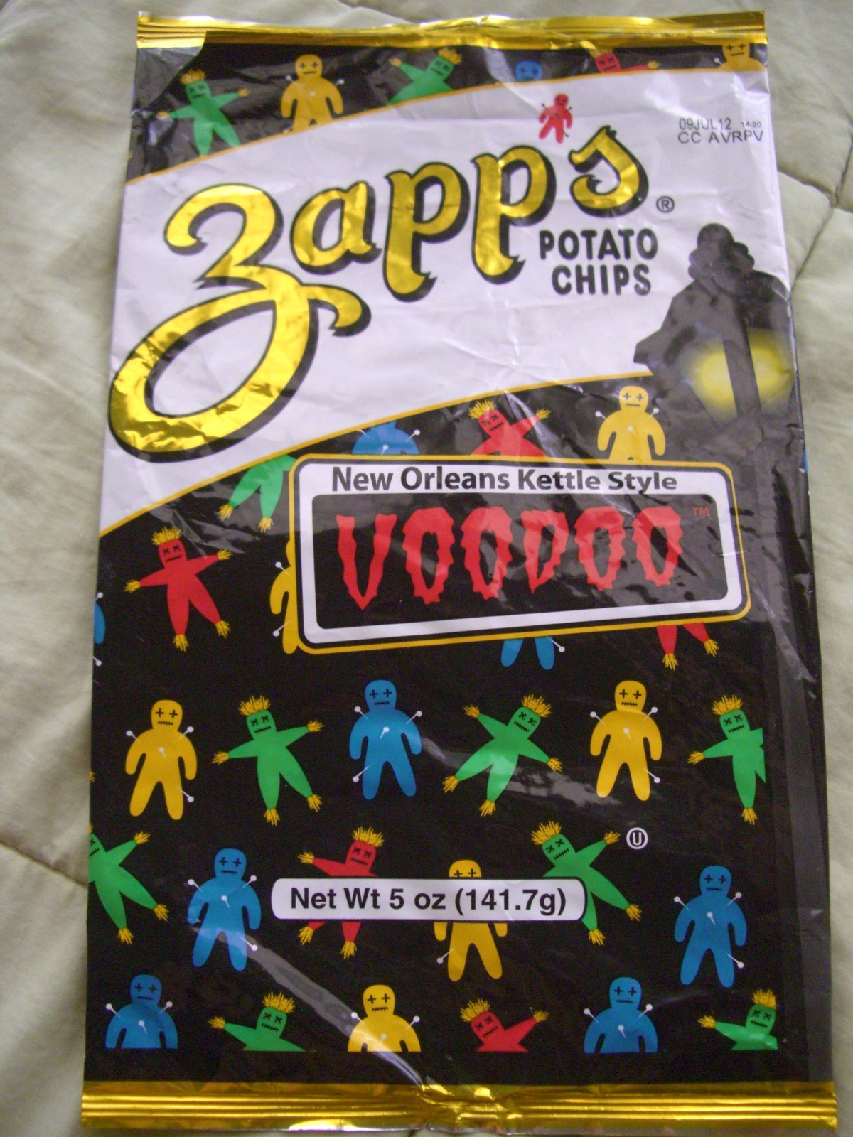 Potato Chips & Beer Zapp's New Orleans Style Kettle Voodoo Potato Chips
