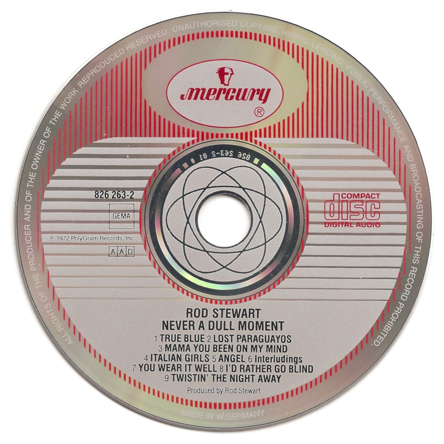 The First Pressing CD Collection: Rod Stewart - Never a Dull Moment