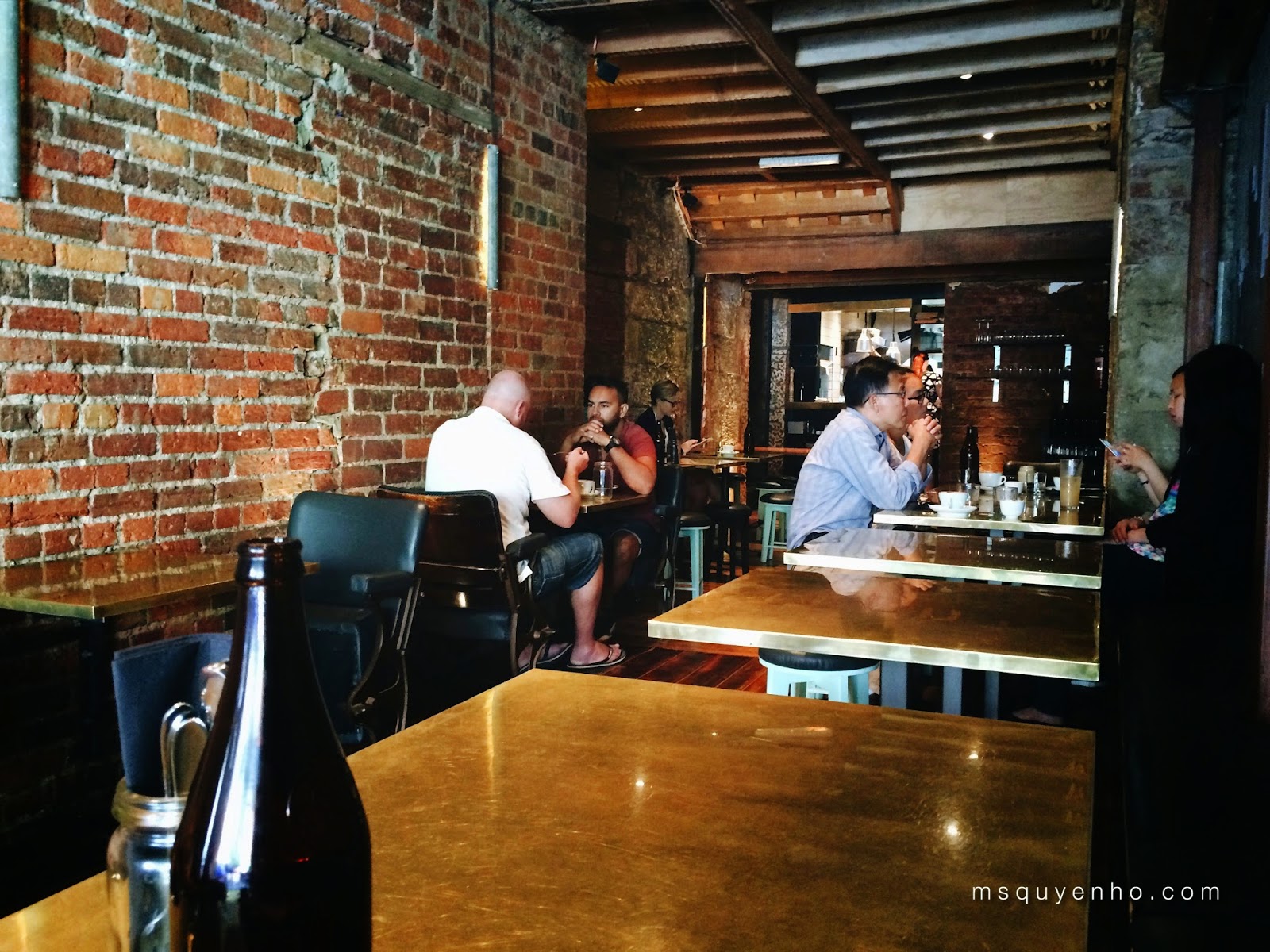 msquyenho likes... Eating Pilgrim Coffee, Hobart