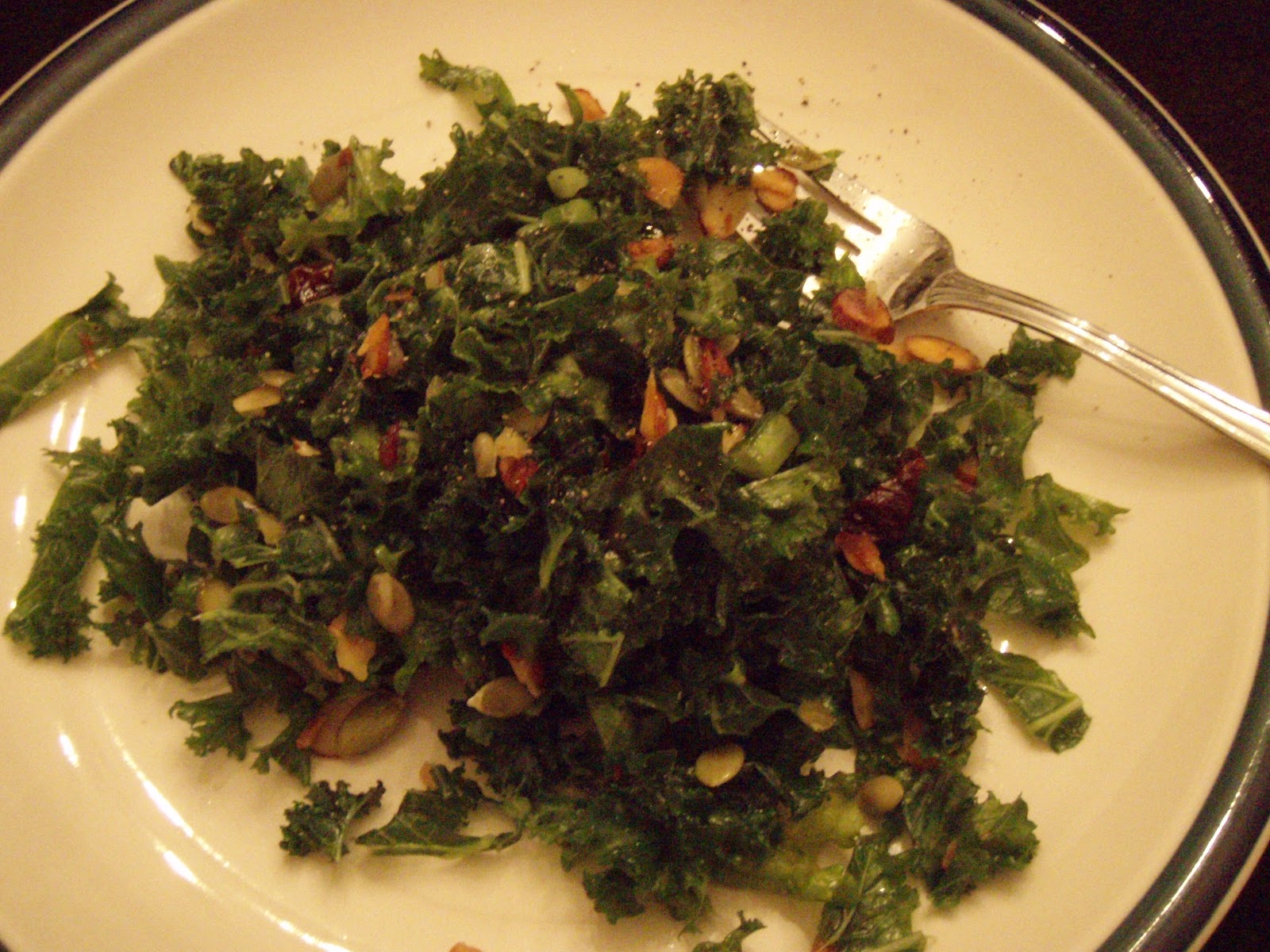 Pumpkin & Pi Sesame Orange Kale Salad