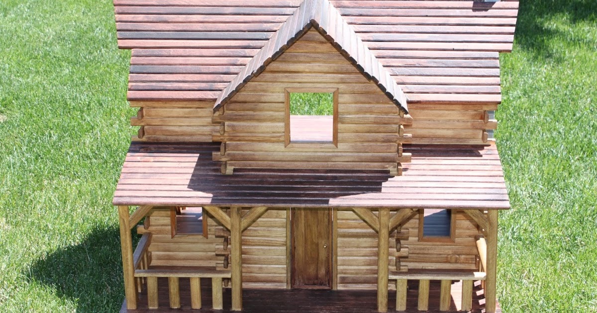 Jenny's Miniatures: The Finished Log Cabin
