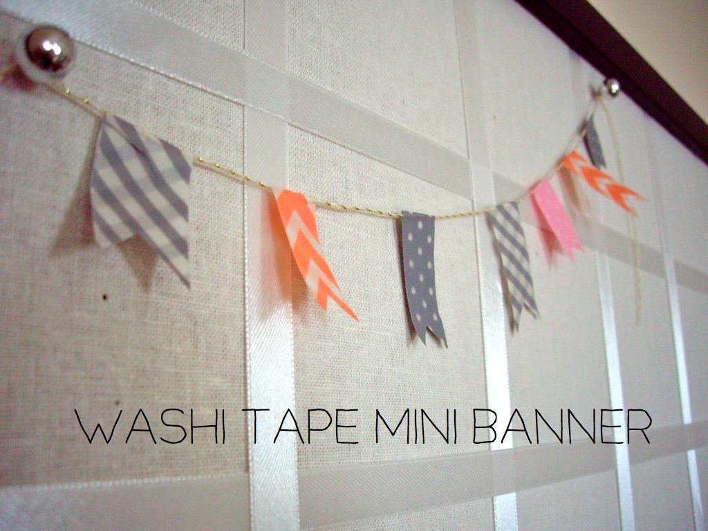 the fancy life Washi Tape {Mini} Banner