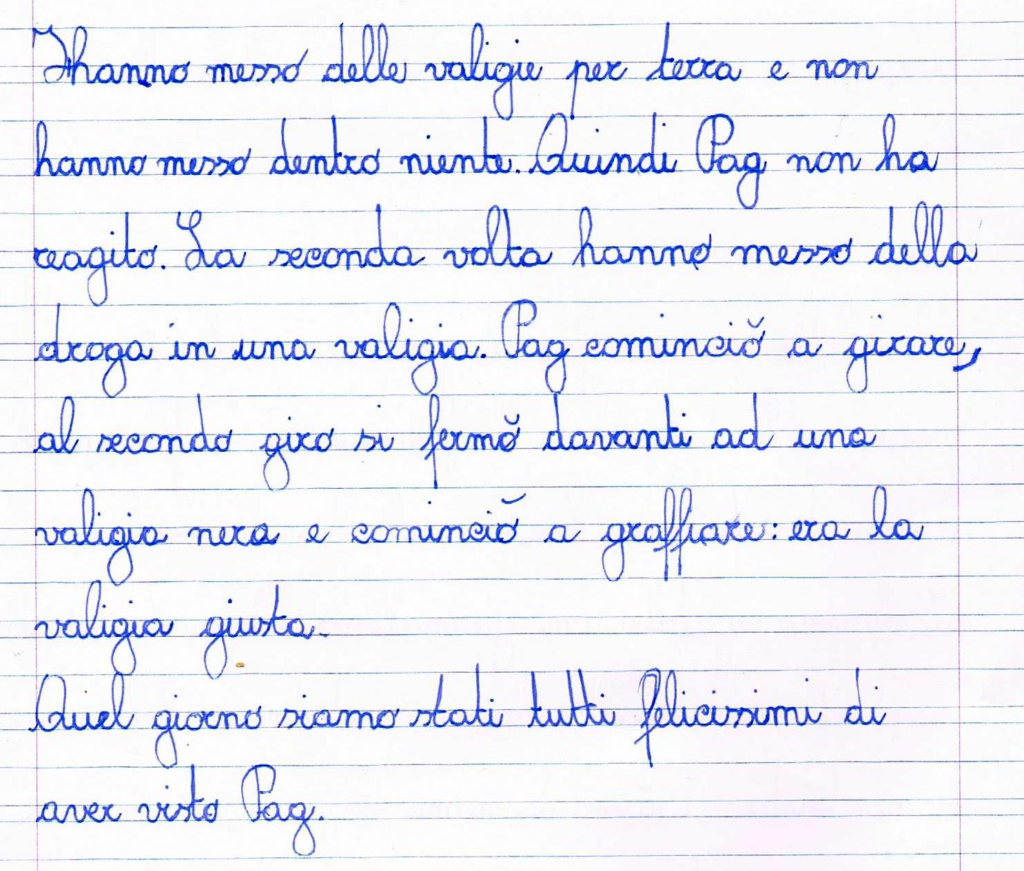 La descrizione degli animali. - Tema: Pag, il cane della guardia di
