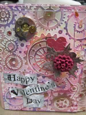 Valentines steampunk card