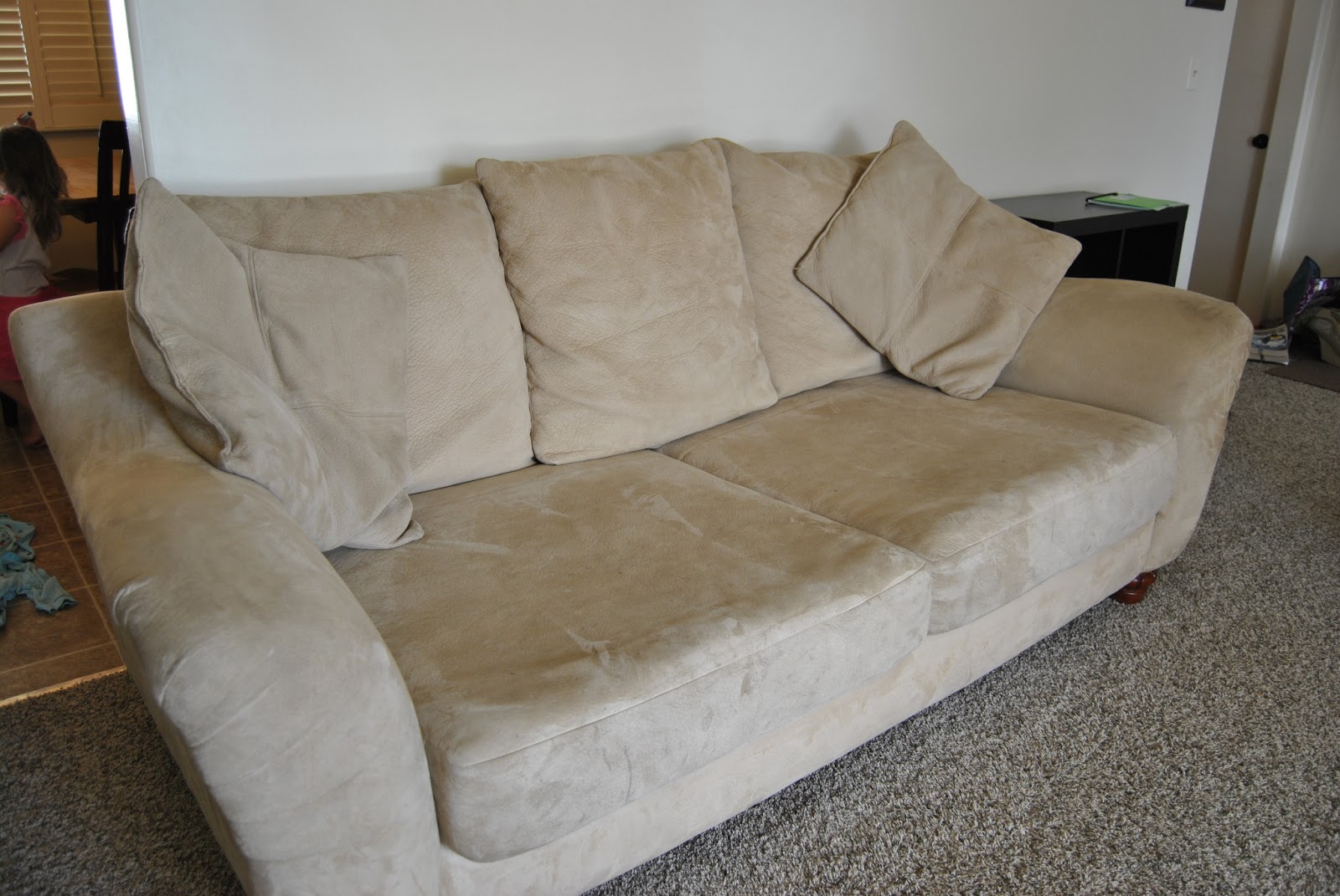 Our Moving Sale Microfiber Couch and Loveseat 300