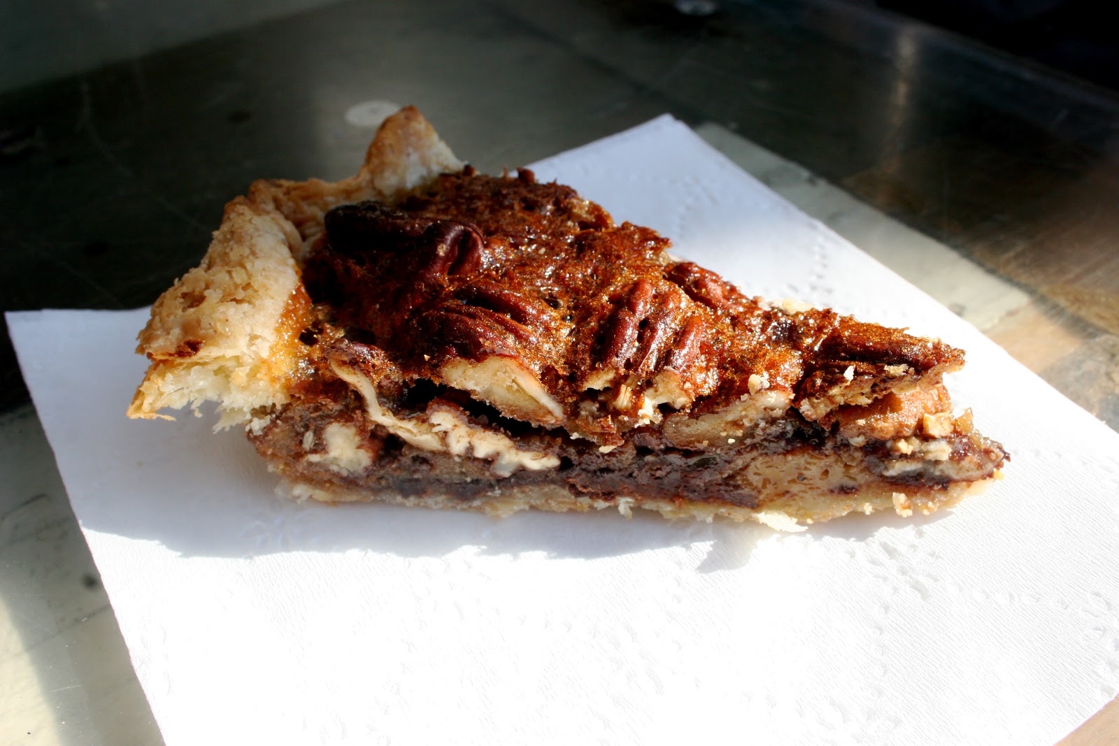 Nothing in the House Bittersweet Chocolate Pecan Pie at an Elsewhere